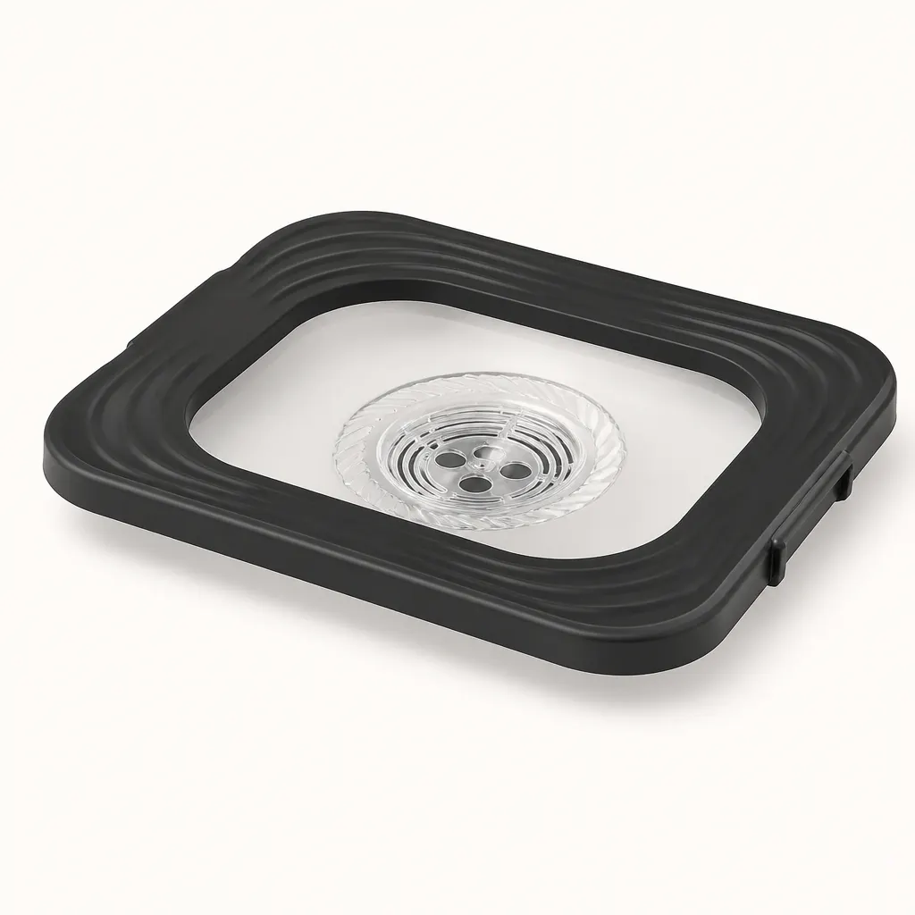 Floating anti-splash plate