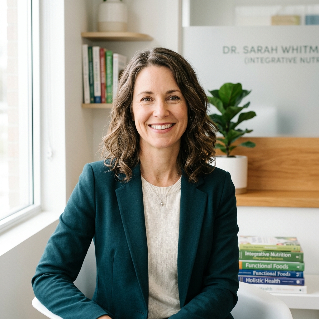Dr. Sarah Whitmore, PhD (Integrative Nutrition)