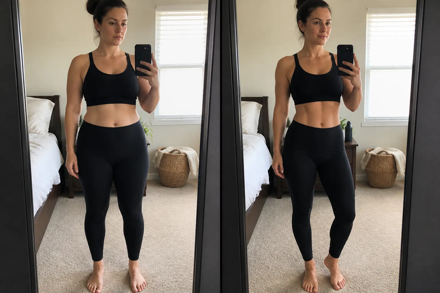 Before and after comparison
