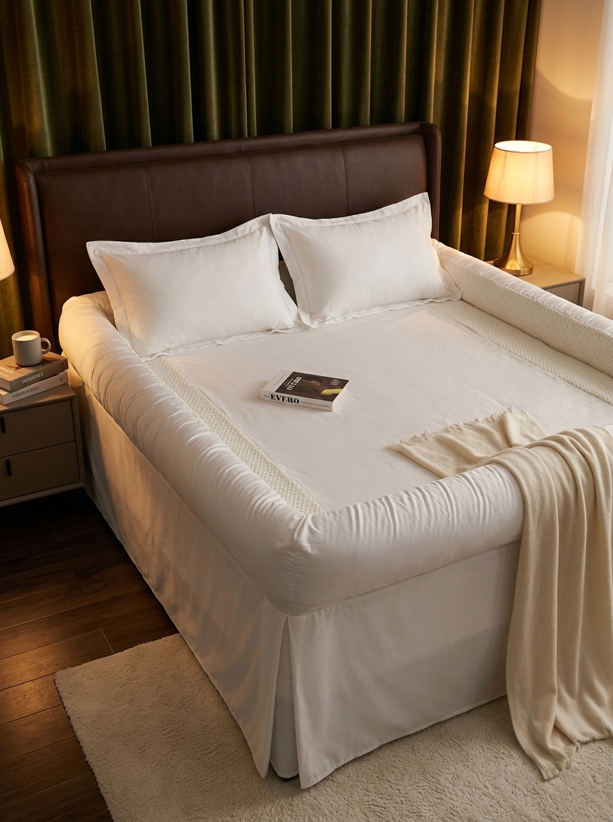 Border Bed Sheets creating a cozy nest-like sleeping environment