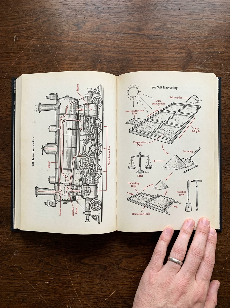 The Book interior spread showing stunning hand-drawn illustrations