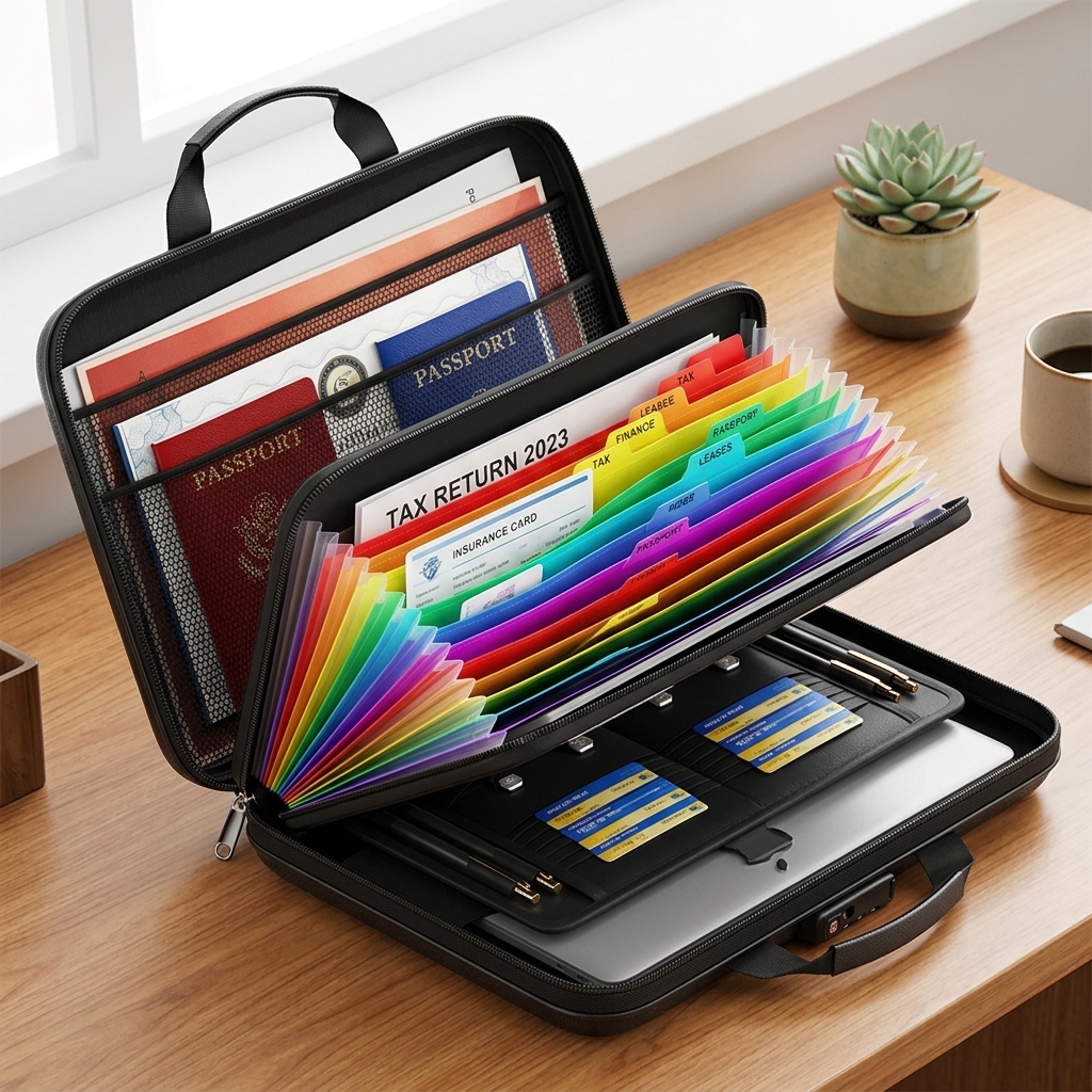 The Indestructible Organizer opened after fire test showing perfectly intact documents inside