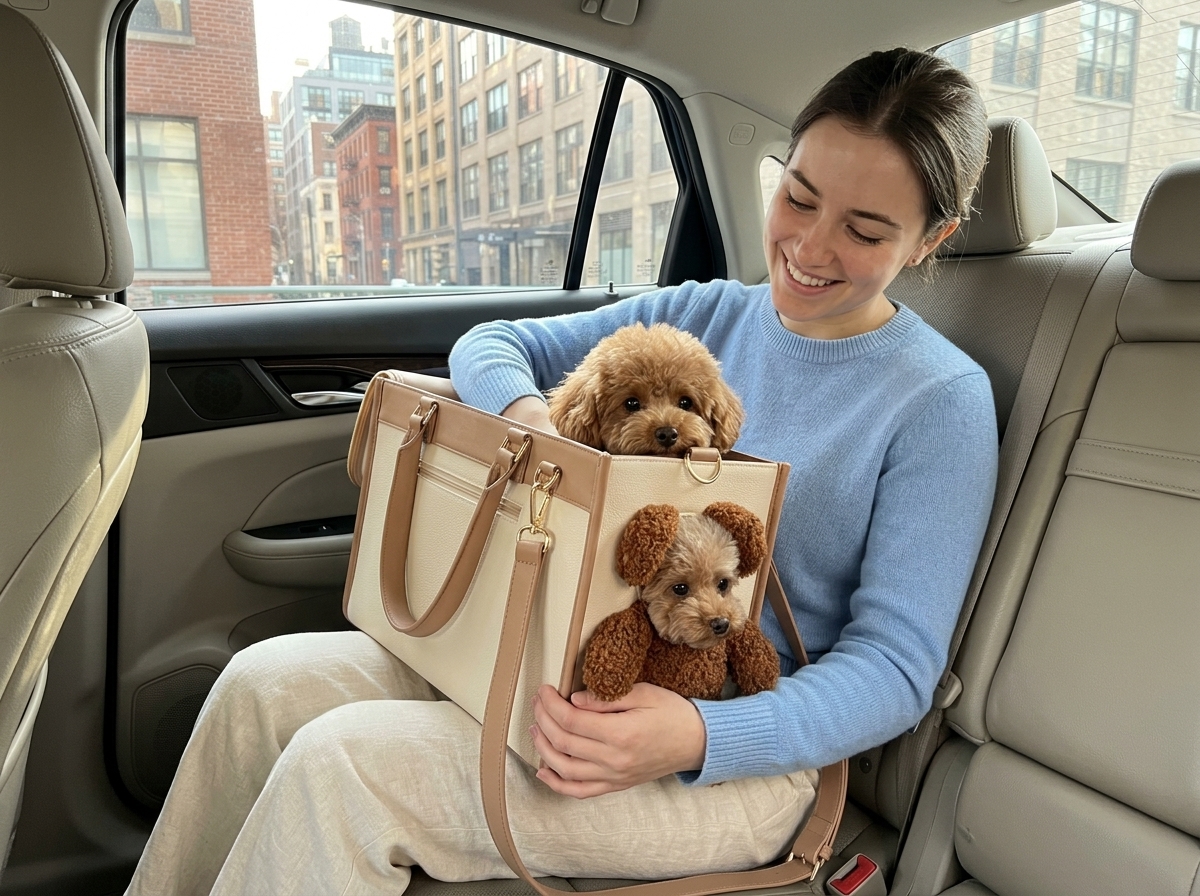 Tote at grocery store