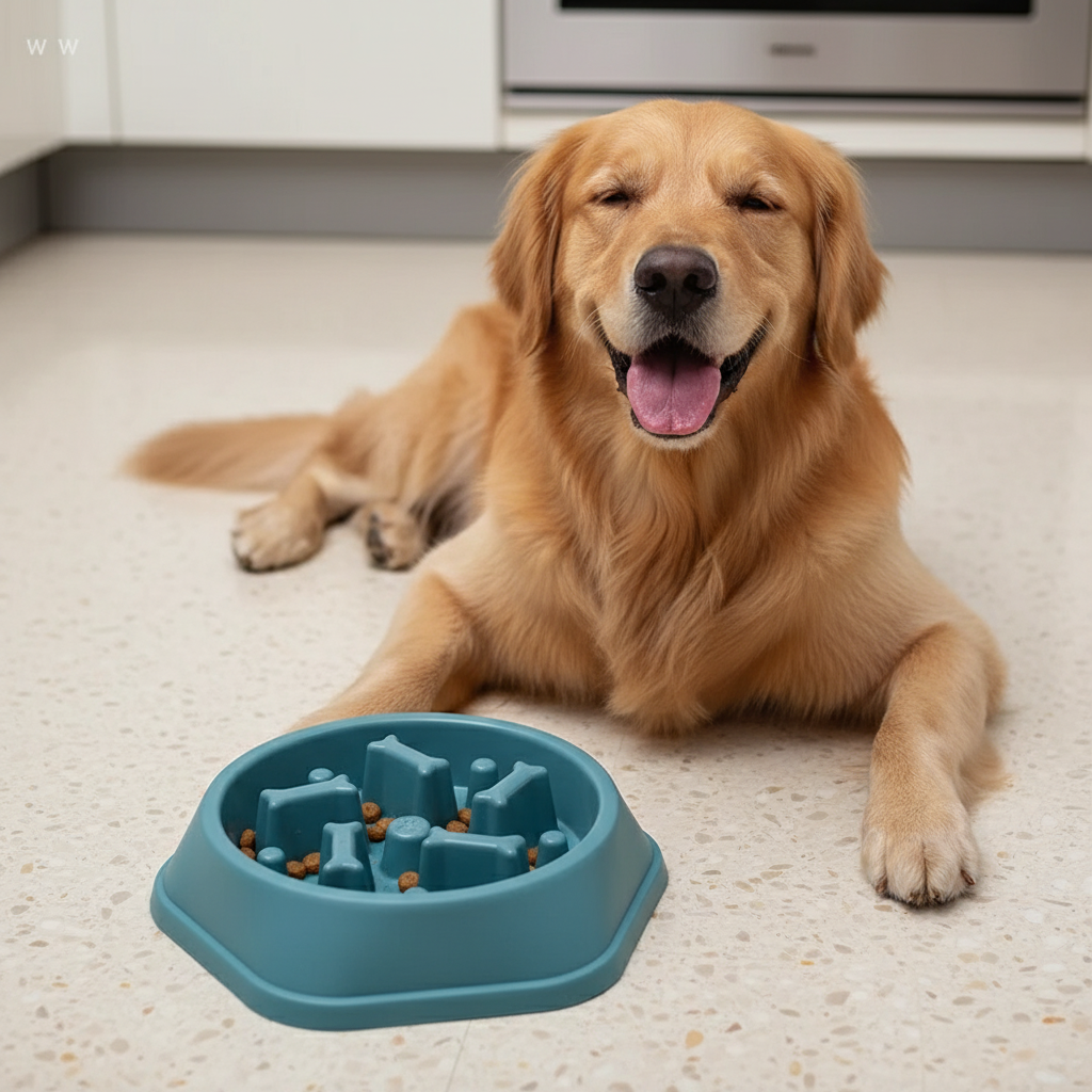Pour Kibble Into the Maze