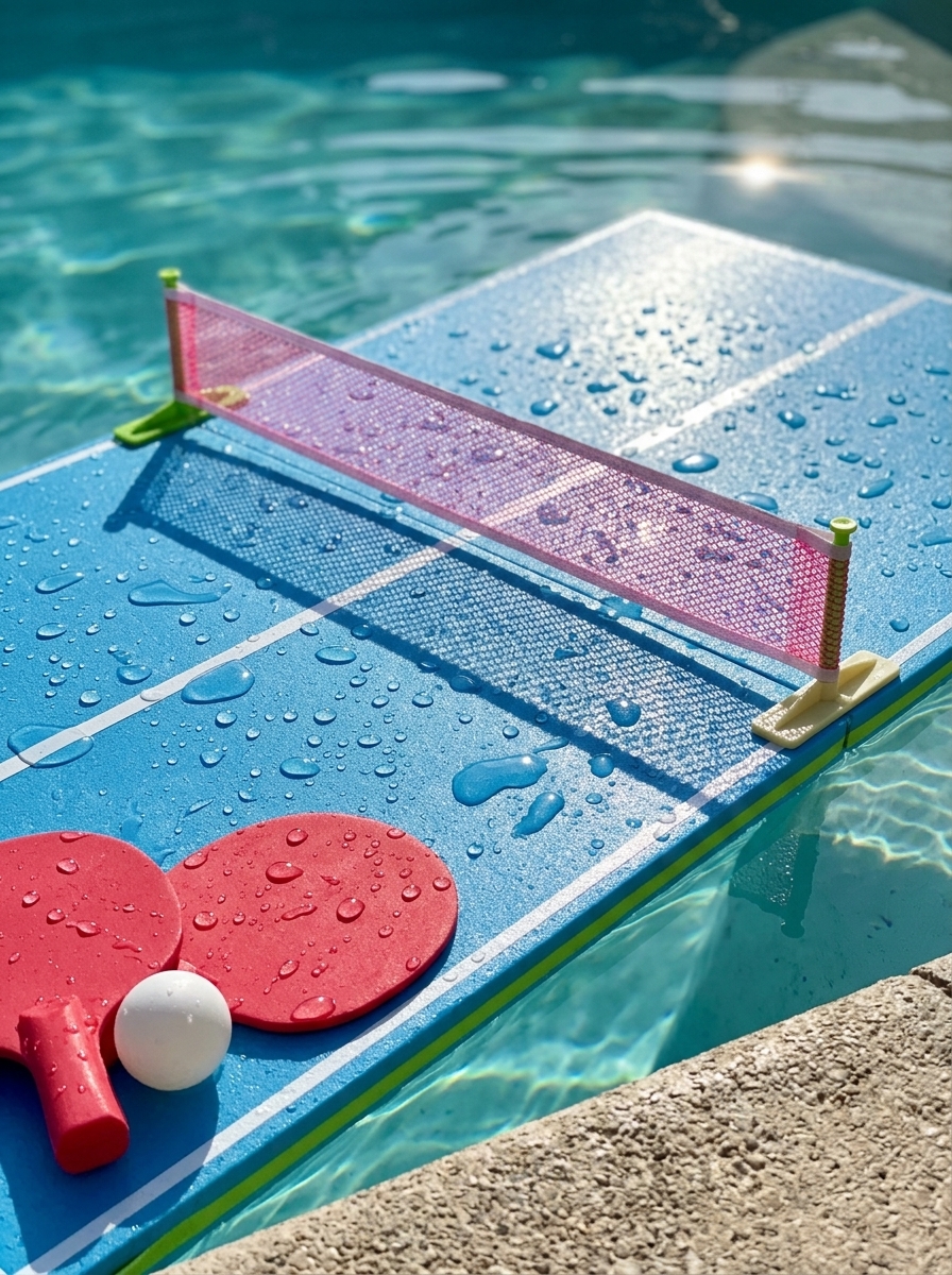 Close-up of PoolPong EVA foam quality