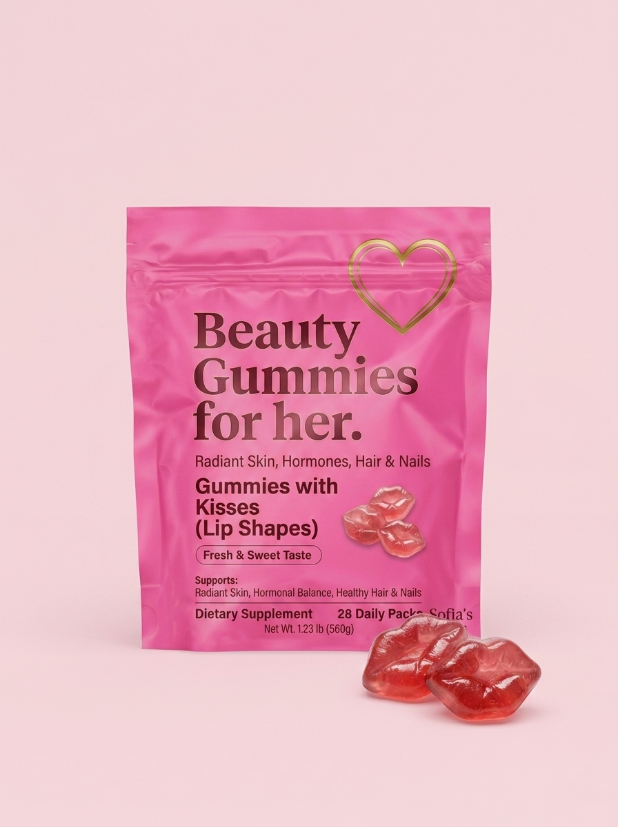 Sofia Magic Kisses beauty gummy sachet