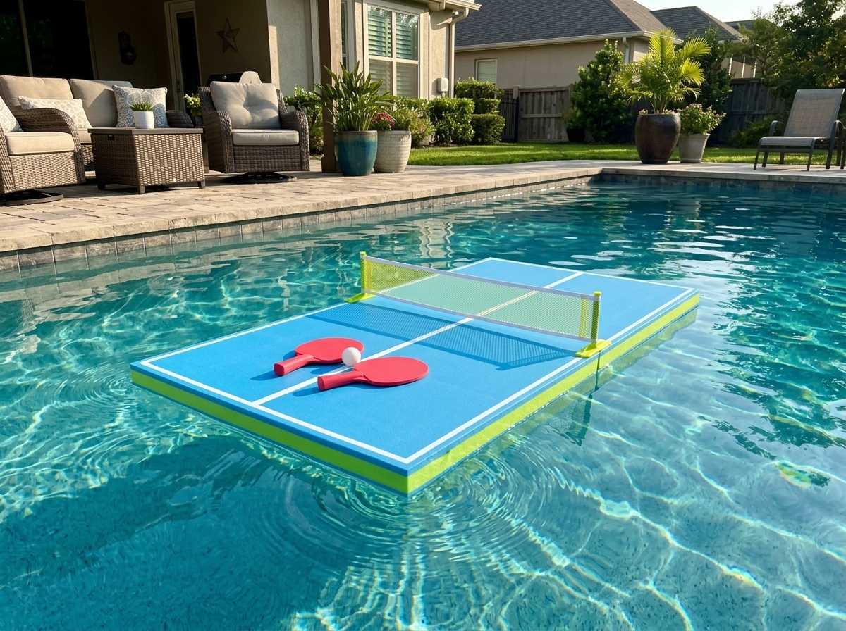 Stable floating table during competitive play
