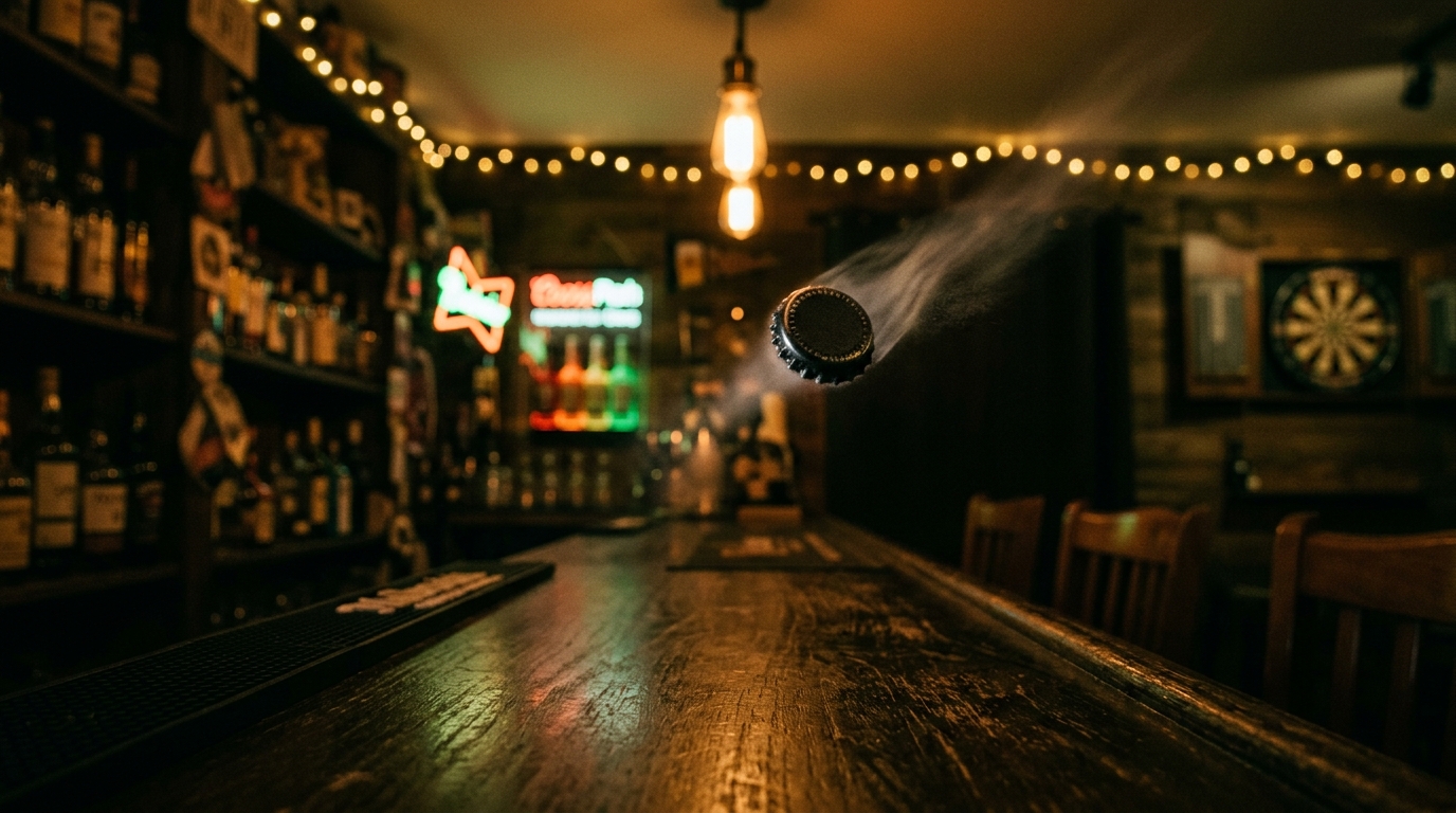 First-launch moment in a real bar