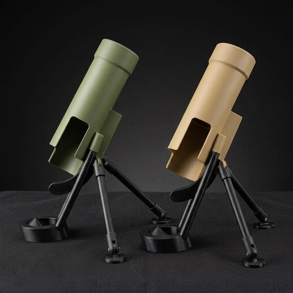Mortar on home bar with caps