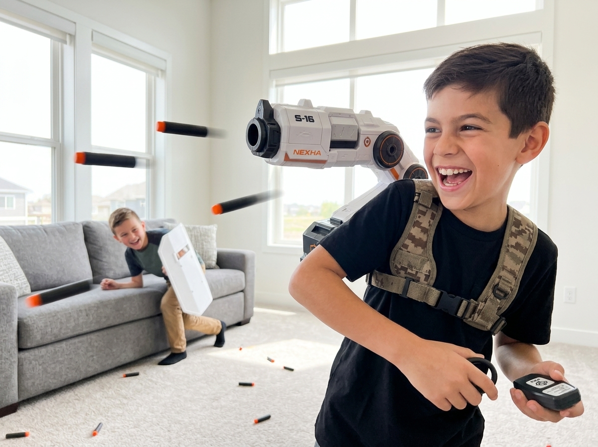 Kid wearing the Venator cannon