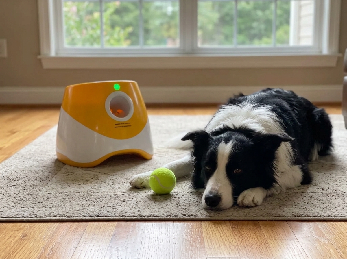 Calm Lab watching the launcher operate