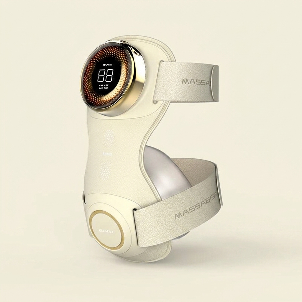 Cream PU-leather wrap. Real velcro. Built to fit.