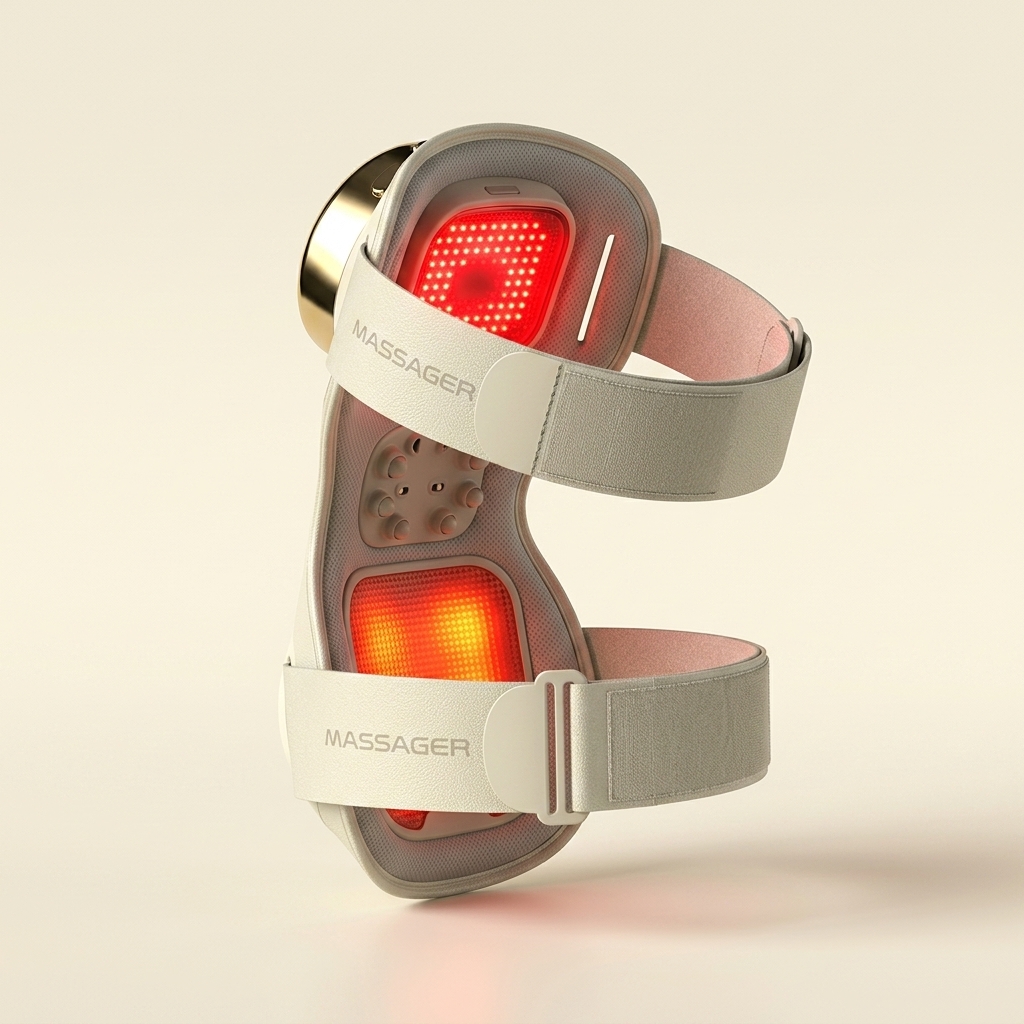 Visible red LEDs on the inner surface
