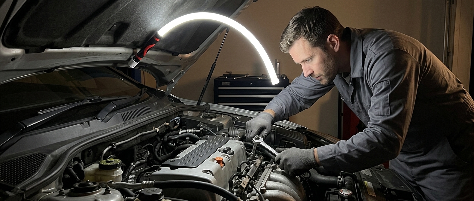 Venator work light magnetized under hood lighting full engine bay