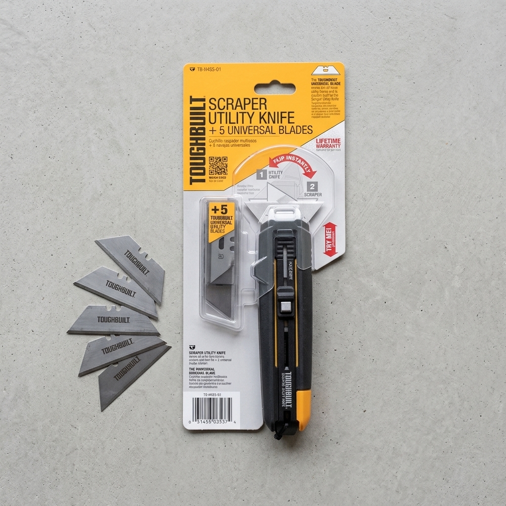 5-pack of TOUGHBUILT universal trapezoid blades