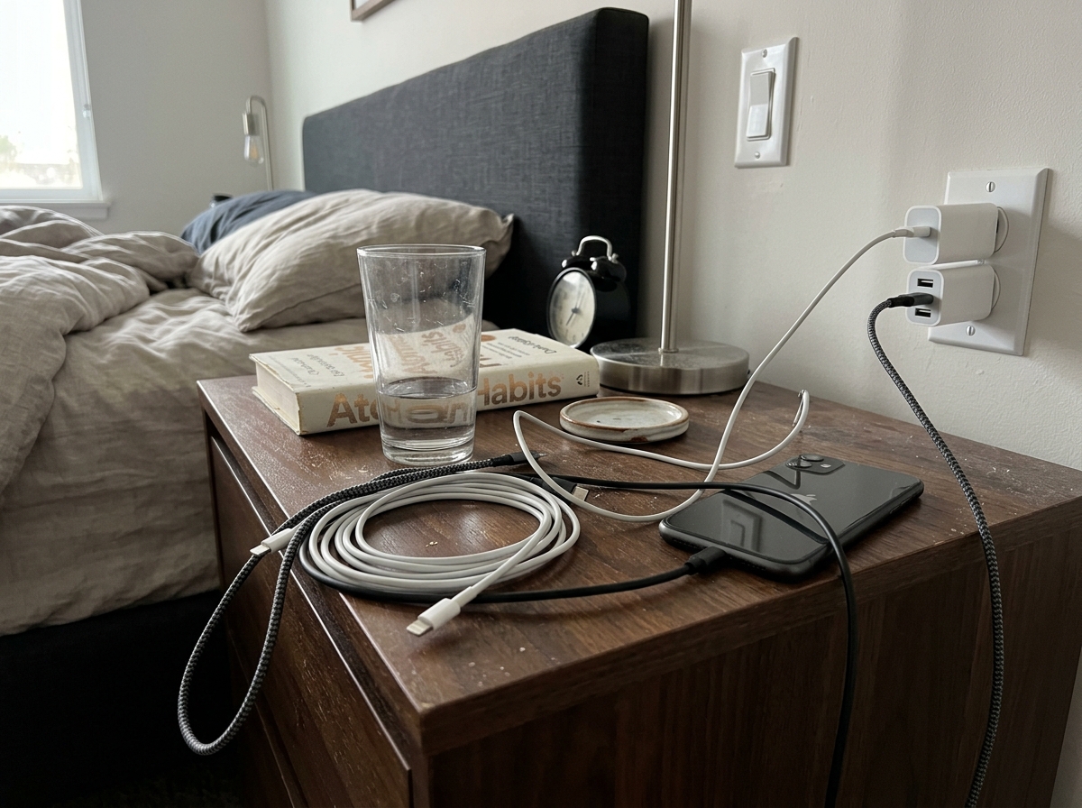 Cable clutter before installation