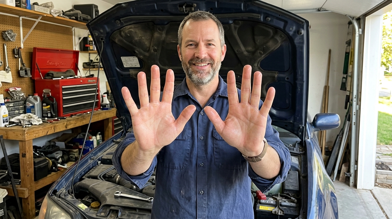Clean working hands holding Venator tub in a shop