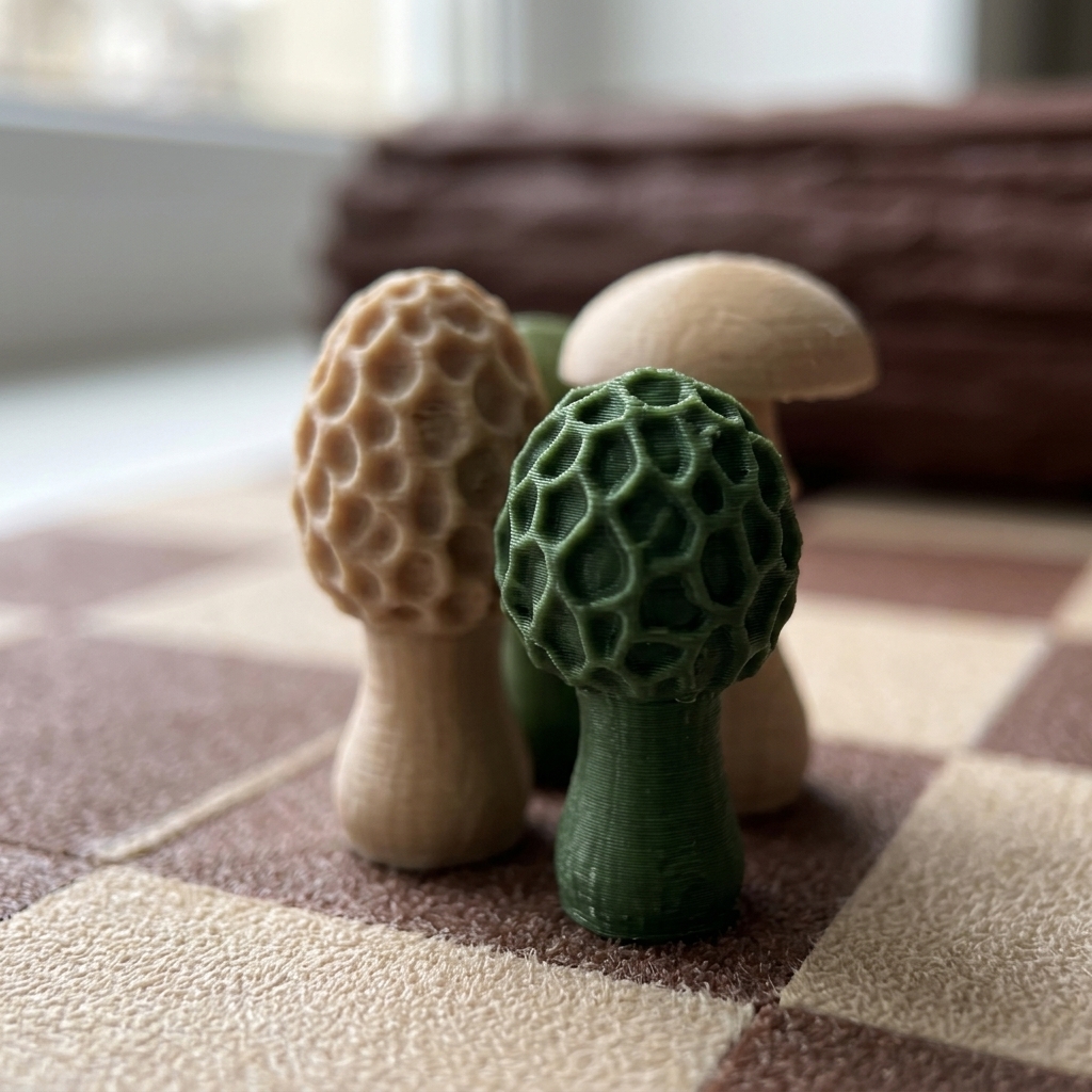 Close-up macro of the king mushroom piece